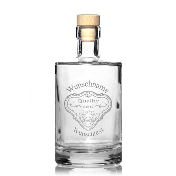 Edle Whiskeyflasche mit Gravur "Patch II"